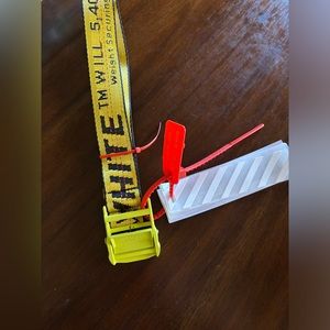 Yellow Off White belt